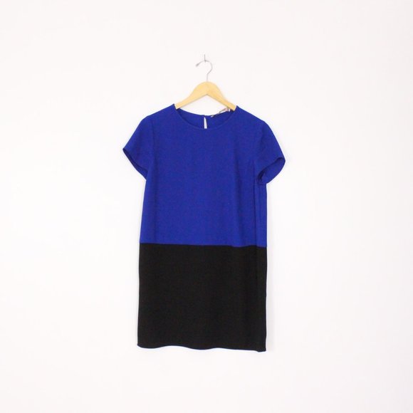 *Forever 21 Blue & Black Shift Dress - Picture 3 of 7